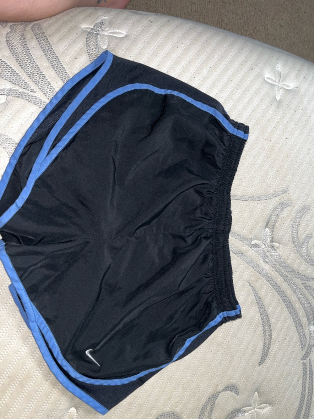 Nike Black Waistband Light Blue Dri-FIT Shorts